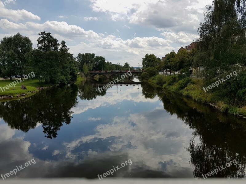 Symmetry Bridge River Water Reflects