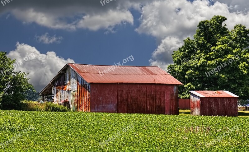 Barn Rustic Barns Ohio Red