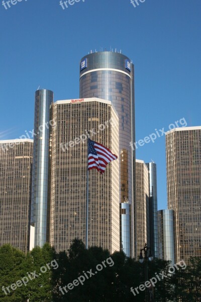 Gm Building Detroit Roof Glass