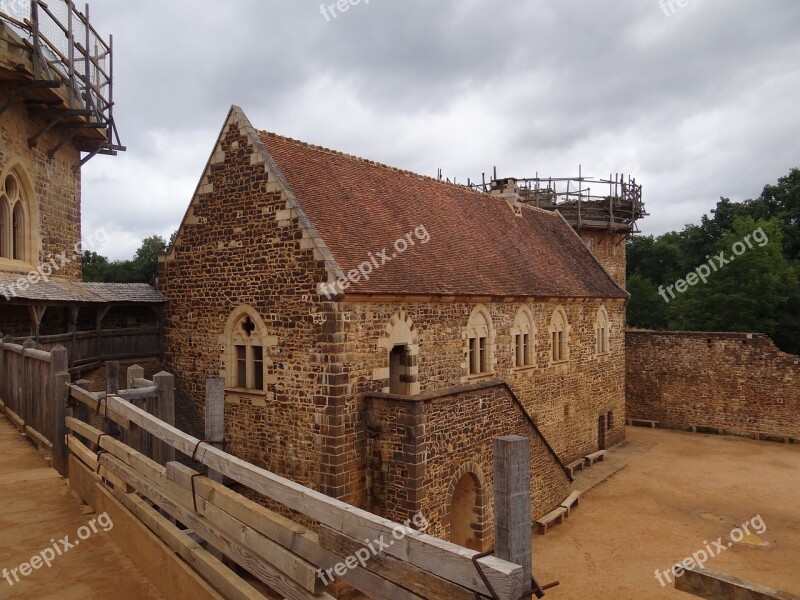 Castle Guédelon Fortification Middle Ages Medieval Castle