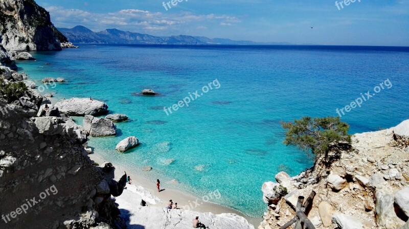 Cala Goloritzè Sea Sardinia Italy Cala Goloritzè