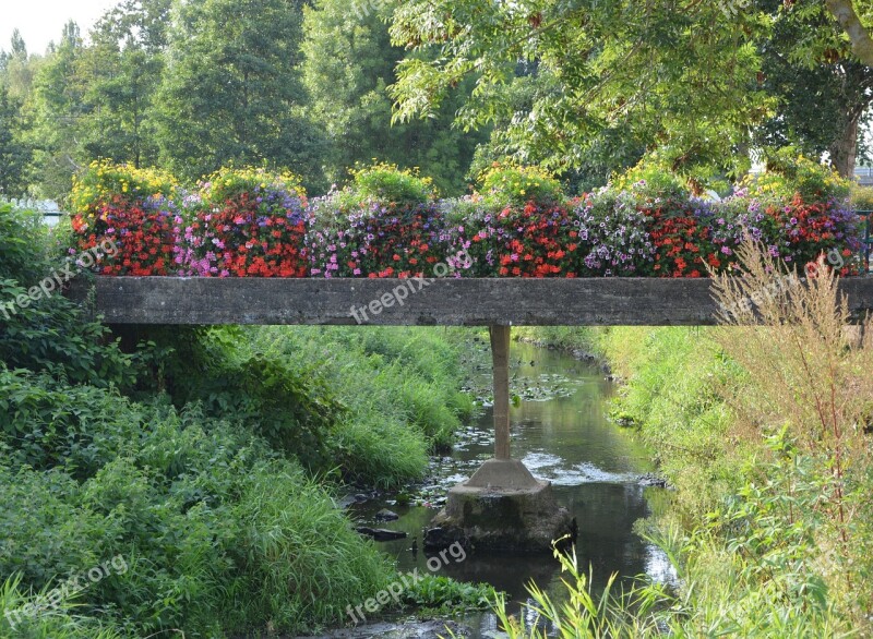 Bridge Bridge Fleuri River The Guyoult Dol De Bretagne Tourist Town