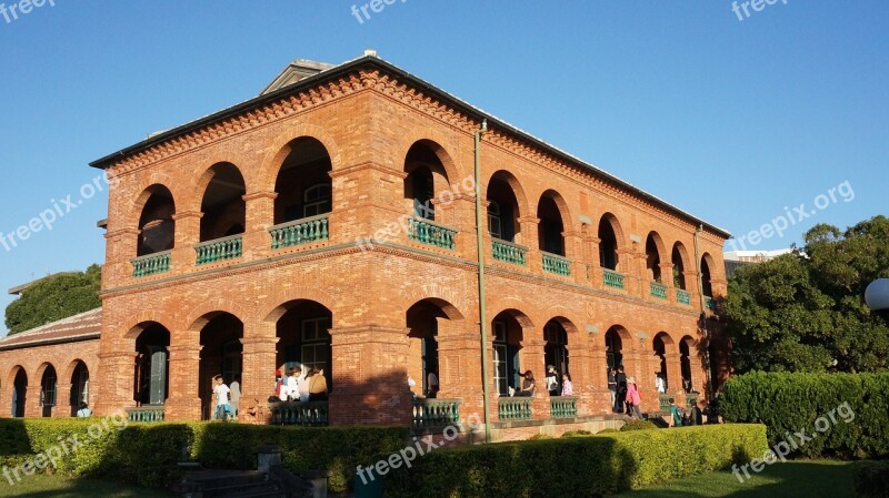 University Red Brick Floor Teaching Building Free Photos