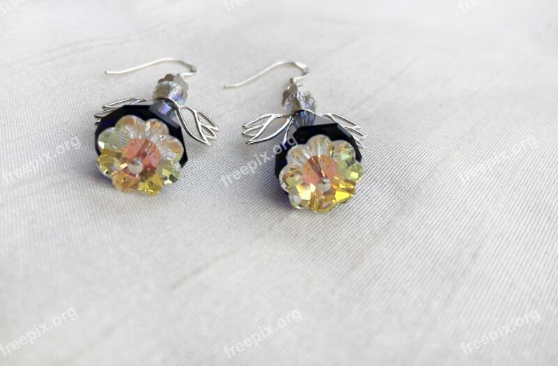 Earrings Jewellery Swarovski Fashion Woman