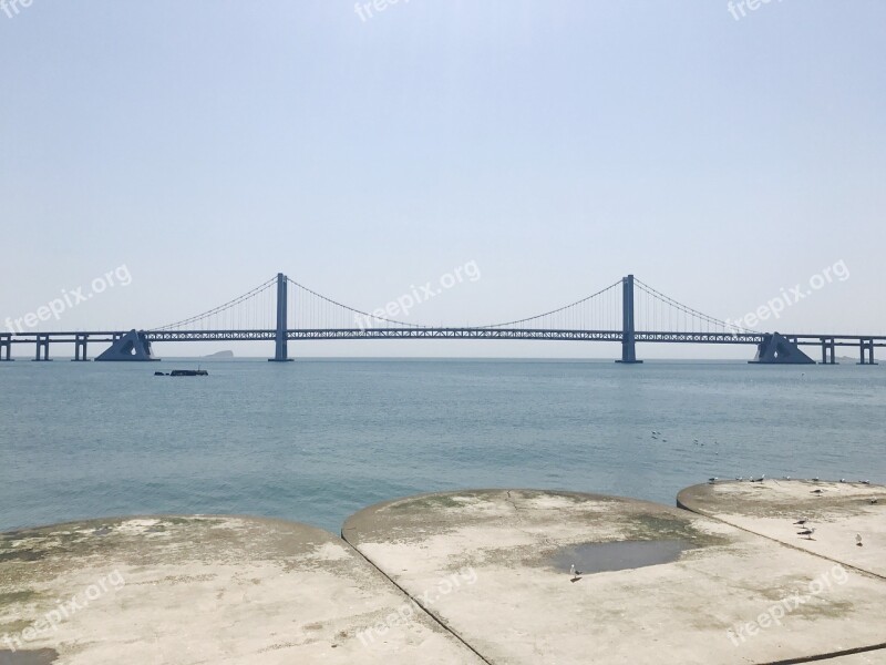 Dalian The Sea Bridge Free Photos