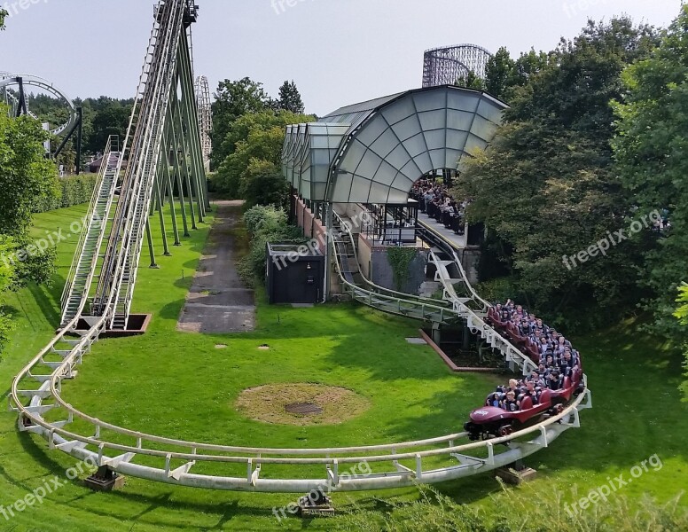 Roller Coaster Start Heide Park Big Loop Round