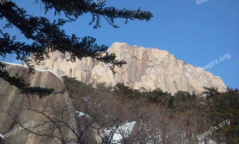 Mt Seoraksan Ulsan Rock Stairs A Sea Of ​​clouds Free Photos