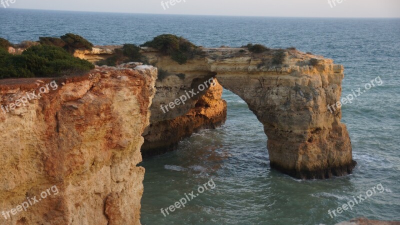 Algarve Coast Portugal Rock Arch Free Photos