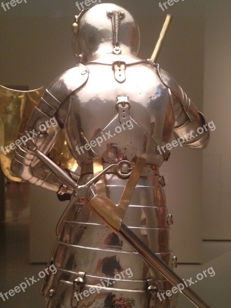 Armour Barcelona Silver Statue Medieval