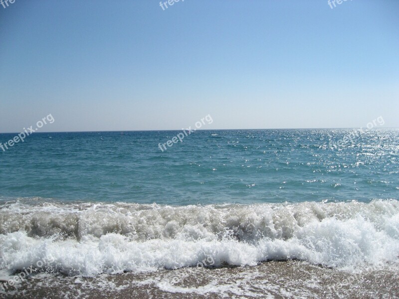 Sea Beach Blue Turquoise Beach Water