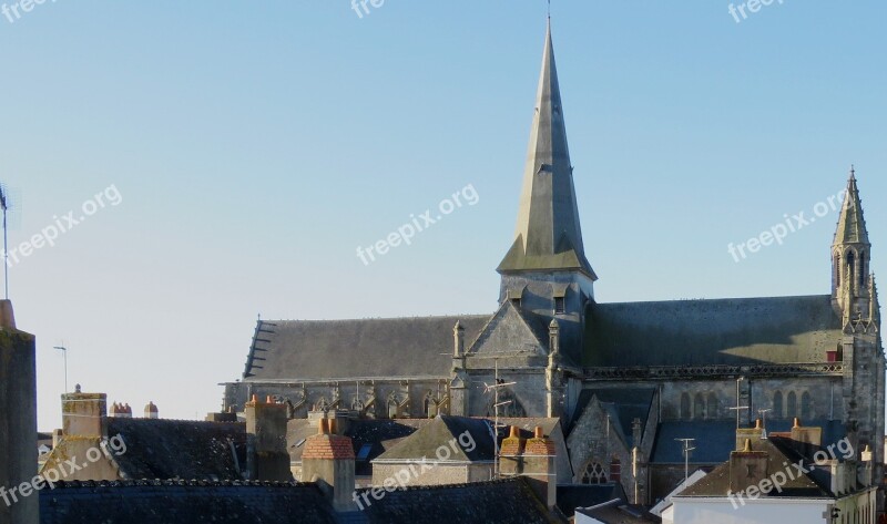 Church Guérande Medieval Bell Tower Brittany