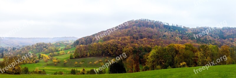 Autumn Landscape Forest Golden Autumn Fall Color