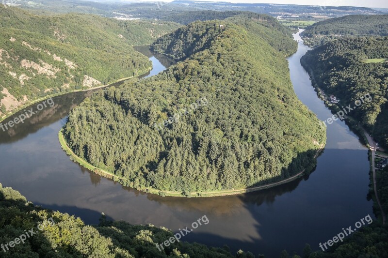 Saar Loop Nature River Landscape Outlook