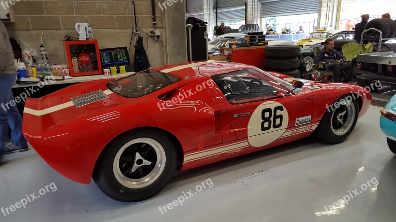 Ford Gt 40 Racing Car Red Car Free Photos