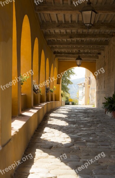 Arcade Palazzo Porch Arc Shadows