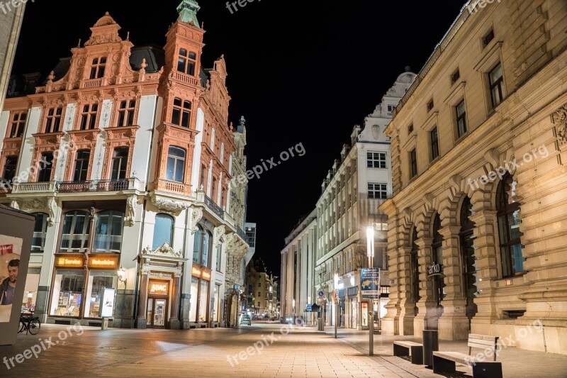 Leipzig City Night Free Photos