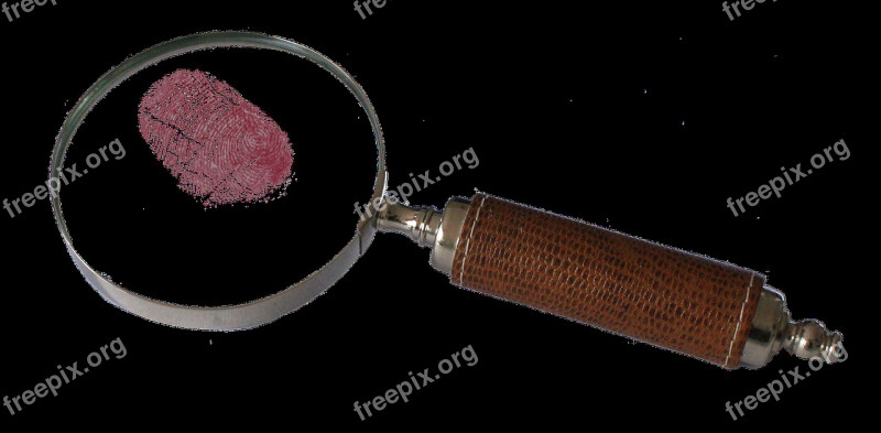 Magnifying Glass Png Bloody Fingerprint