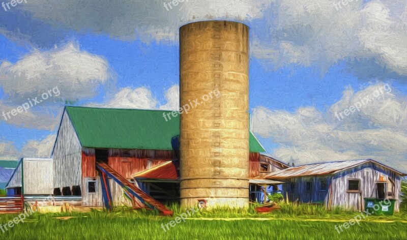 Barn Rustic Barns Ohio Digital Art