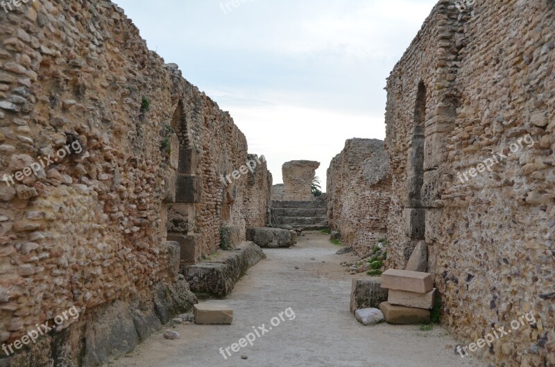 Carthage Tunisia Roman Ruins Archaeology Empire