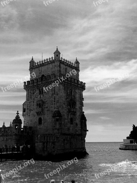 Lisbon Torre Sea Free Photos