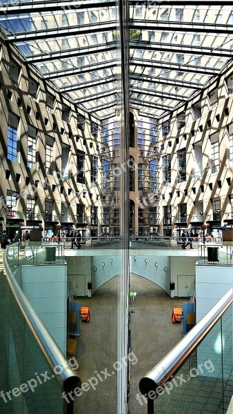 Architecture Library Vancouver Reflection Symmetry