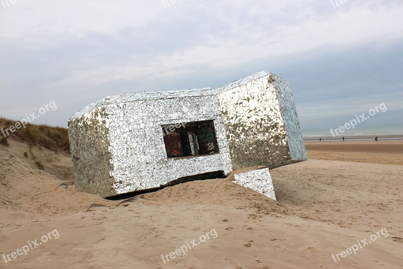 War Beach Ruins Dunkirk Belgium