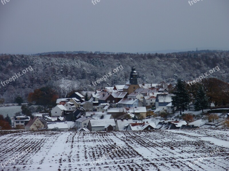 Sebbeterode Germany Winterbeeld Snow Free Photos