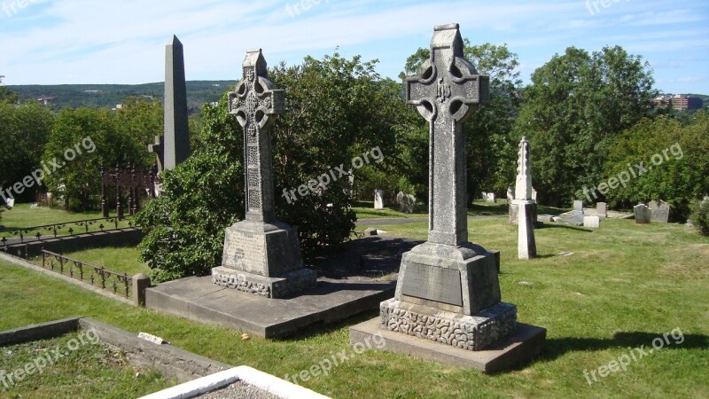 Graveyard Headstones Cemetery Grave Gravestone