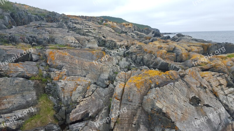 Rocks Newfoundland Water Atlantic Coast