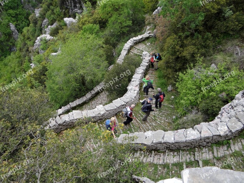 Vikos Gorge Greece Epirus Pindus Hiking