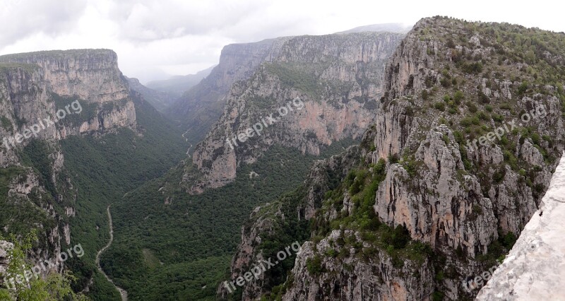 Vikos Gorge Greece Epirus Pindus Hiking