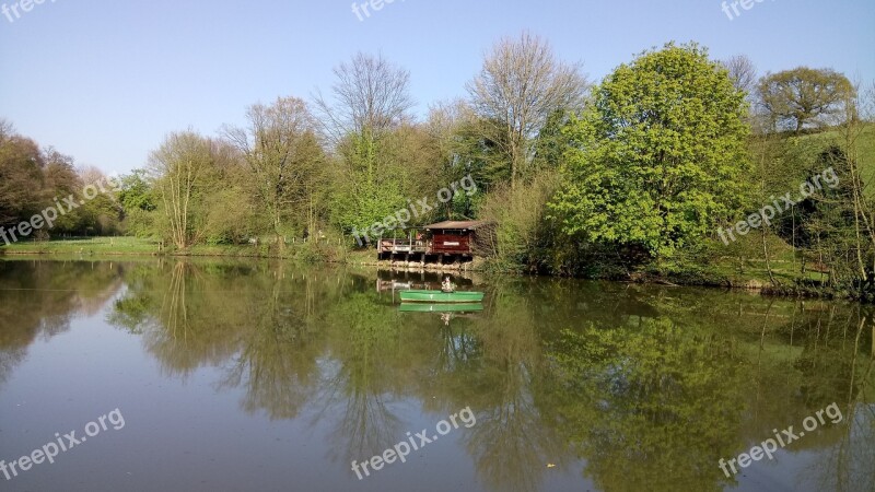 North Rhine Westphalia Germany Stindermuehle Erkrath Lake