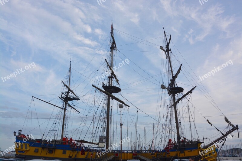 Boat Star Of The King Sailboat Port Saint Malo Navigation