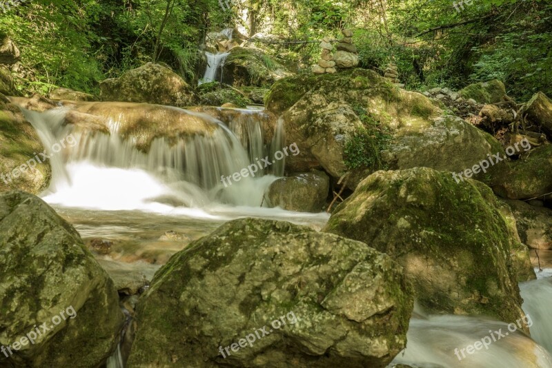 Waterfall Bear Protective Gorge Austria Styria Water Spray