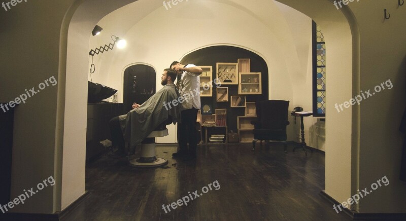 Barber Shop Man Relax Man Haircut Free Photos