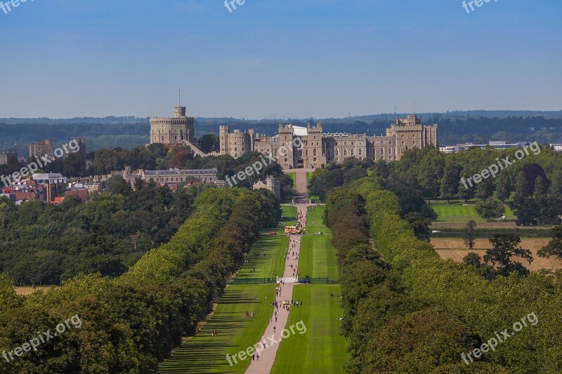 Windsor Castle Monument Building Park Free Photos