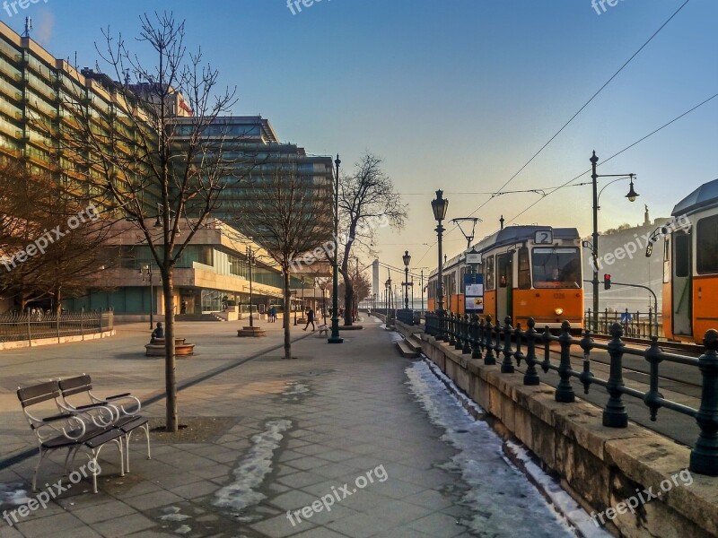 Budapest Boulevard River Danube Landscape