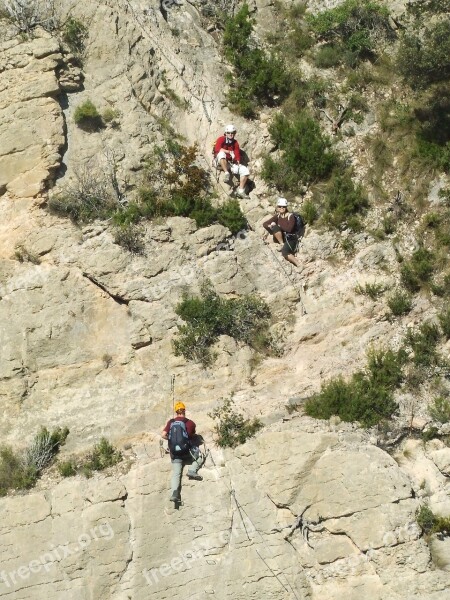 Mountain Landscape Nature Mountaineering Ferrata