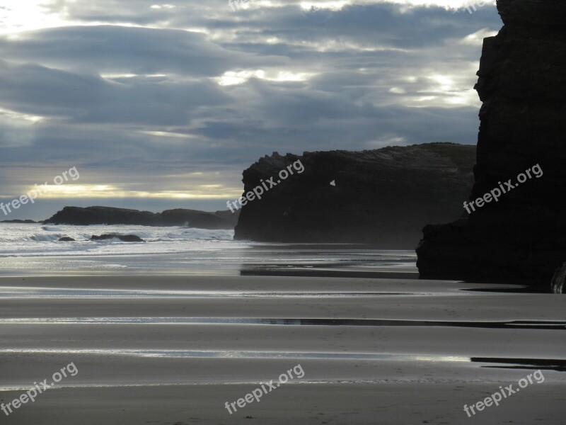 Playa Catedrales Galicia Rock Nature Cliff