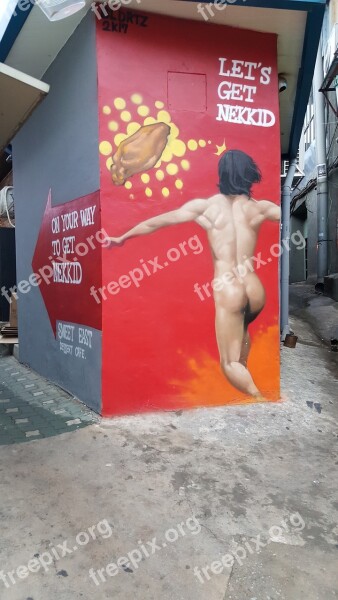 Itaewon Pooping Mural Free Photos