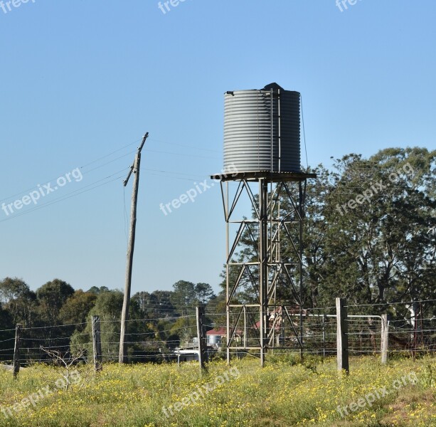 Water Tank Farm Country Free Photos