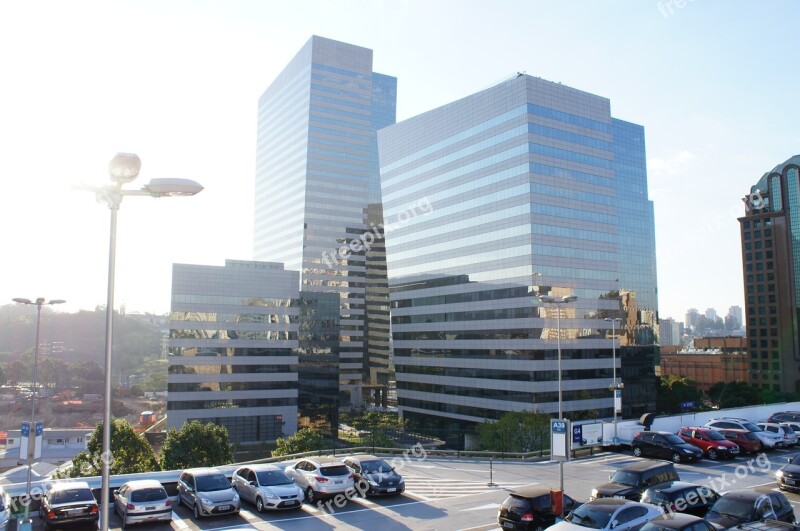 São Paulo Buildings Mirrors Landscape Urban