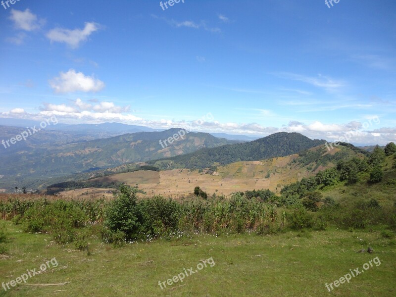 Acatenango Guatemala Volcano View Volcan Free Photos