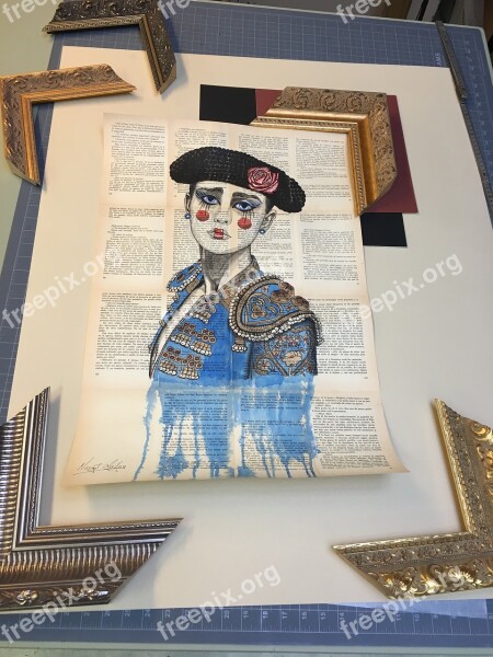 Art Frame Painting Toreador Colour