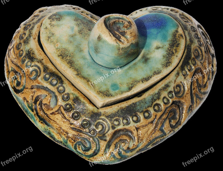 Heart Box Ceramic Heart Box Jars