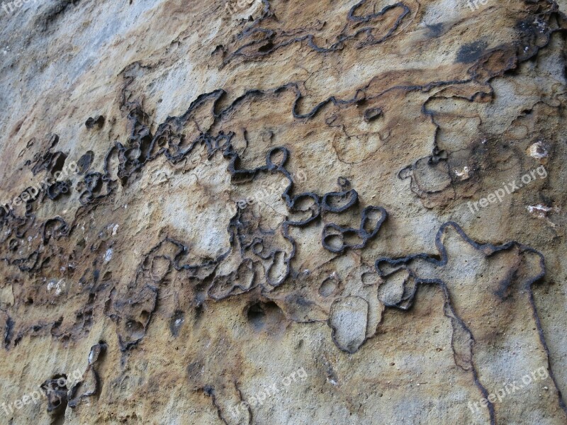 Iron Tubes Iron Erosion Sand Stone Saxon Switzerland Free Photos