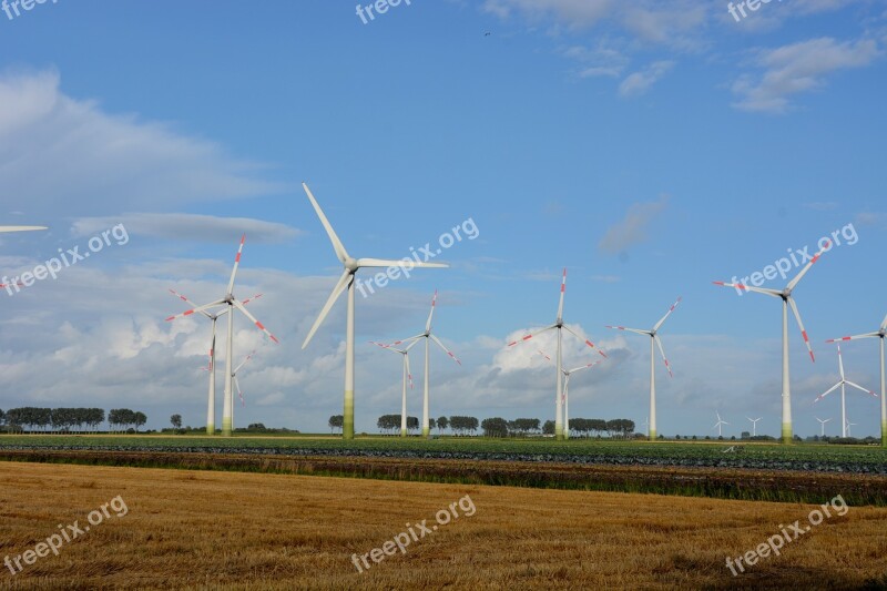 Technology Pinwheel Sky Wind Power Wind Energy