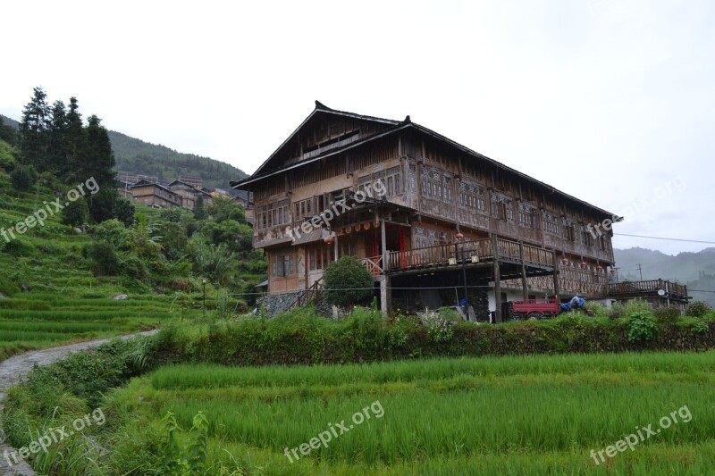 China Travel Rice Terrace Village Vacation