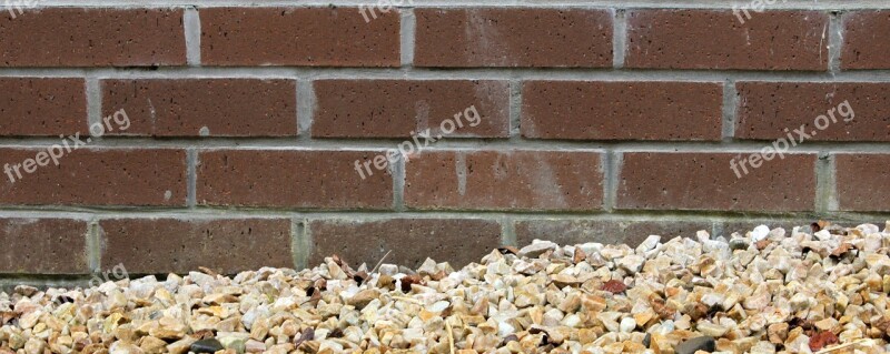 Wall Mortar Brick Gravel Masonry