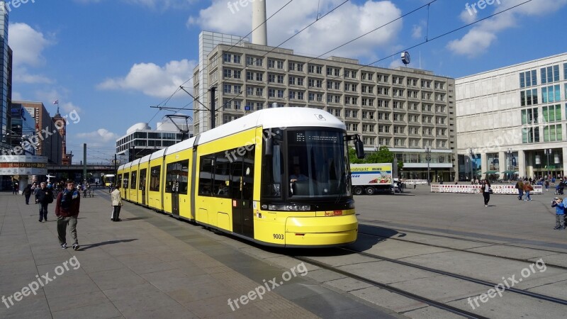 Berlin Alexanderplatz Tram Free Photos